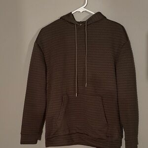 Army Green Textured Hoodie